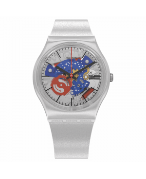 Szwajcarski sportowy zegarek męski SWATCH NASA TAKE ME TO THE MOON GZ355