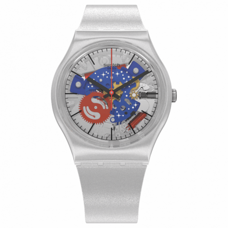 Szwajcarski sportowy zegarek męski SWATCH NASA TAKE ME TO THE MOON GZ355