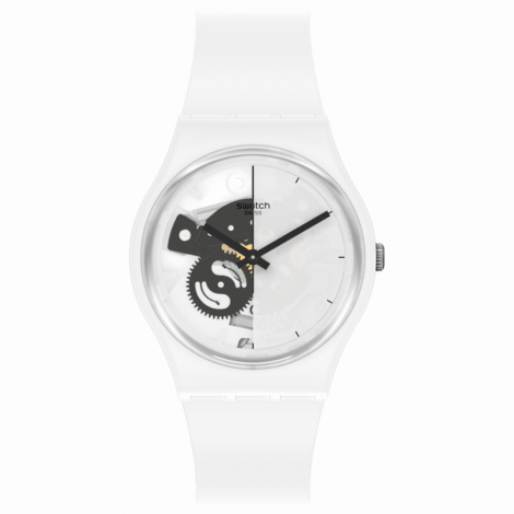 Szwajcarski modowy zegarek damski SWATCH Bioceramic SO31W101