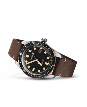 Szwajcarski, klasyczny zegarek męski ORIS Divers Sixty-Five 01 733 7720 4354-07 5 21 44 (01733772043540752144)