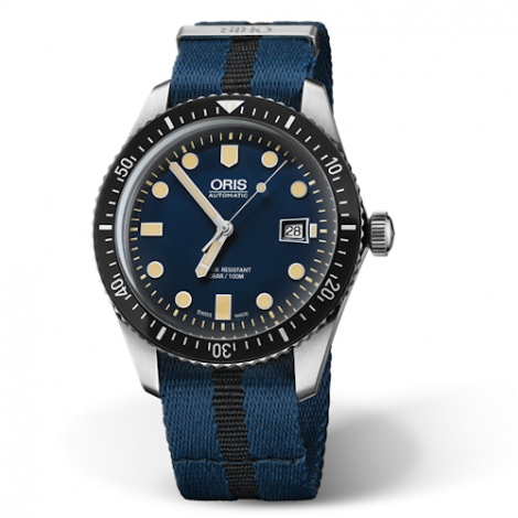 Szwajcarski, klasyczny zegarek męski ORIS Divers Sixty-Five 01 733 7720 4055-07 5 21 28FC (01733772040550752128FC)