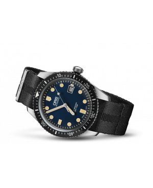 Szwajcarski, klasyczny zegarek męski ORIS Divers Sixty-Five 01 733 7720 4055-07 5 21 26FC (01733772040550752126FC)