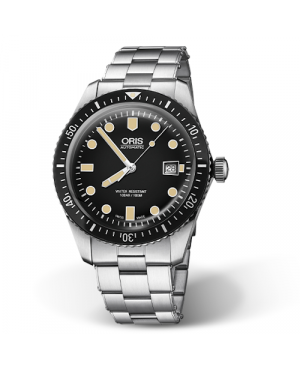 Szwajcarski, klasyczny zegarek męski ORIS  Divers Sixty-Five 01 733 7720 4054-07 8 21 18 (01733772040540782118)