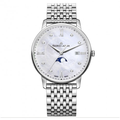 Szwajcarski elegancki zegarek damski MAURICE LACROIX ELIROS Moonphase EL1096-SS002-170-1 (EL1096SS0021701)
