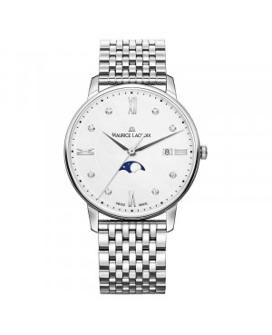 Szwajcarski elegancki zegarek damski MAURICE LACROIX ELIROS Moonphase EL1096-SS002-150-1 (EL1096SS0021501)