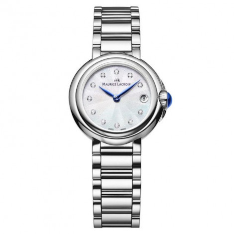 Szwajcarski elegancki zegarek damski MAURICE LACROIX FIABA Date FA1003-SS002-170-1 (FA1003SS0021701)