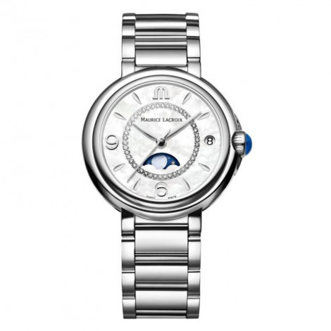 Szwajcarski elegancki zegarek damski MAURICE LACROIX FIABA Moonphase FA1084-SS002-170-1 (FA1084SS0021701)