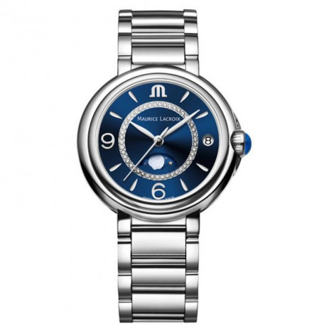 Szwajcarski elegancki zegarek damski MAURICE LACROIX FIABA Moonphase FA1084-SS002-420-1 (FA1084SS0024201)