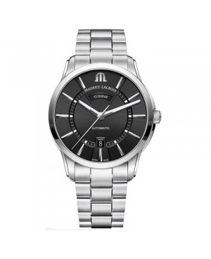 Szwajcarski elegancki zegarek męski MAURICE LACROIX PONTOS Day Date PT6358-SS002-330-1 (PT6358SS0023301)