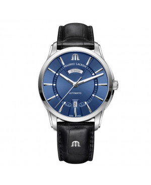 Szwajcarski elegancki zegarek męski MAURICE LACROIX PONTOS Day Date PT6358-SS001-430-1 (PT6358SS0014301)