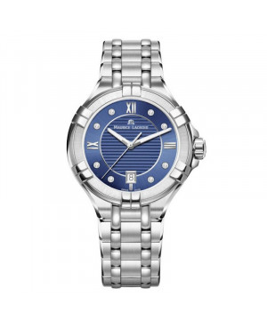 Szwajcarski elegancki zegarek damski MAURICE LACROIX AIKON Date AI1006-SS002-450-1 (AI1006SS0024501)
