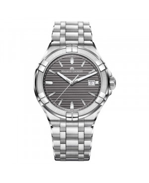 Szwajcarski klasyczny zegarek męski MAURICE LACROIX AIKON Date AI1008-SS002-332-1 (AI1008SS0023321)