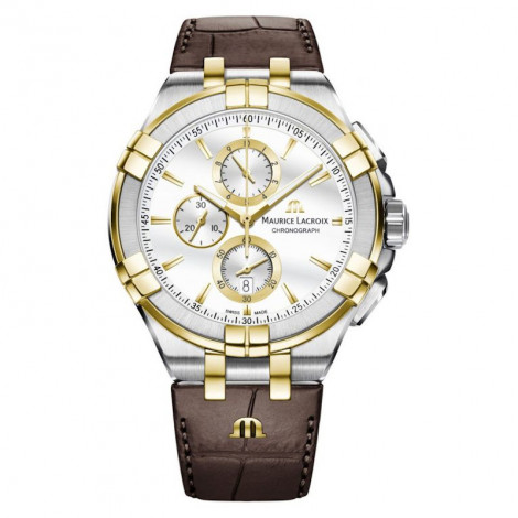 Szwajcarski elegancki zegarek męski MAURICE LACROIX AIKON Chronograph AI1018-PVY11-132-1 (AI1018PVY111321)