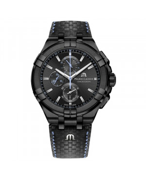 Szwajcarski sportowy zegarek męski MAURICE LACROIX AIKON Chronograph AI1018-PVB01-337-1 (AI1018PVB013371)