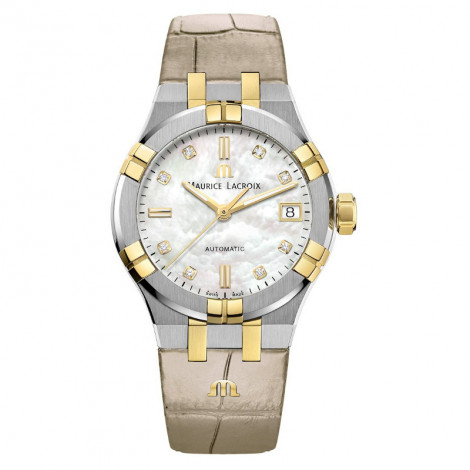 Szwajcarski elegancki zegarek damski MAURICE LACROIX AIKON AI6006-PVY11-170-1 (AI6006PVY111701)
