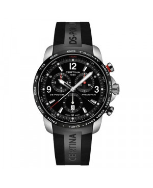 Szwajcarski, sportowy zegarek męski Certina DS Podium Chronograph 1/100 sec C001.647.27.057.00 (C0016472705700)