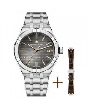 Szwajcarski elegancki zegarek męski MAURICE LACROIX AIKON AI6008-SS002-331-2 (AI6008SS0023312)