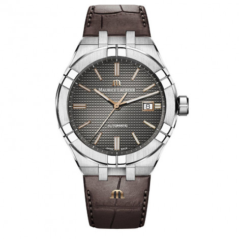 Szwajcarski elegancki zegarek męski MAURICE LACROIX AIKON AI6008-SS001-331-1 (AI6008SS0013311)