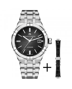 Szwajcarski elegancki zegarek męski MAURICE LACROIX AIKON AI6008-SS002-330-2 (AI6008SS0023302)