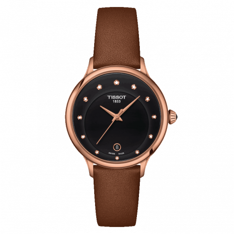 Szwajcarski elegancki zegarek damski TISSOT Odaci-T T133.210.36.056.00 (T1332103605600)