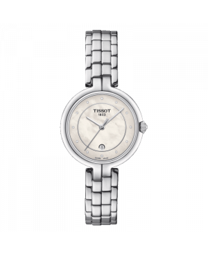 Szwajcarski biżuteryjny zegarek damski TISSOT Flamingo T094.210.11.116.01 (T0942101111601)
