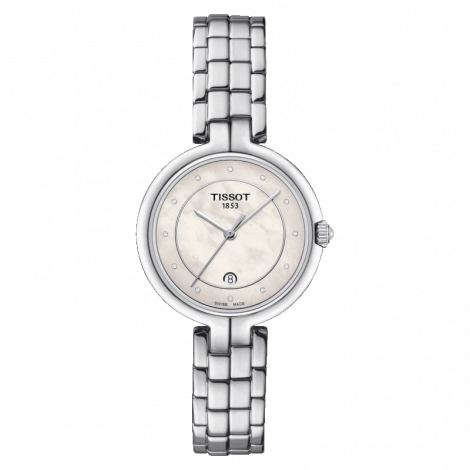 Szwajcarski biżuteryjny zegarek damski TISSOT Flamingo T094.210.11.116.01 (T0942101111601)