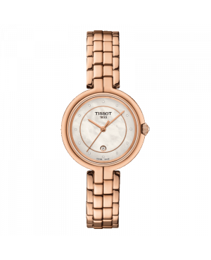 Szwajcarski biżuteryjny zegarek damski TISSOT Flamingo T094.210.33.116.02 (T0942103311602)