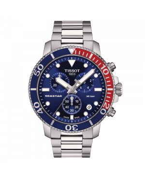 Szwajcarski sportowy zegarek męski TISSOT Seastar 1000 T120.417.11.041.03 (T1204171104103)