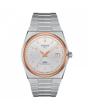 Szwajcarski klasyczny zegarek męski TISSOT PRX Powermatic 80 T137.407.21.031.00 (T1374072103100)