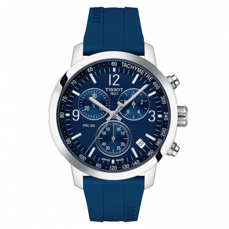 Szwajcarski sportowy zegarek męski TISSOT PRC 200 Chronograph T114.417.17.047.00 (T1144171704700)