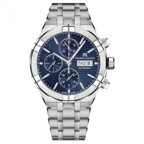 Szwajcarski sportowy zegarek męski MAURICE LACROIX AIKON Automatic Chronograph AI6038-SS002-430-2 (AI6038SS0024302)