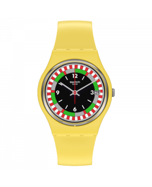 Szwajcarski modowy zegarek męski SWATCH Yel_Race SO31J400