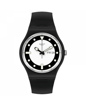 Szwajcarski modowy zegarek męski SWATCH Bla_Div SO32B705