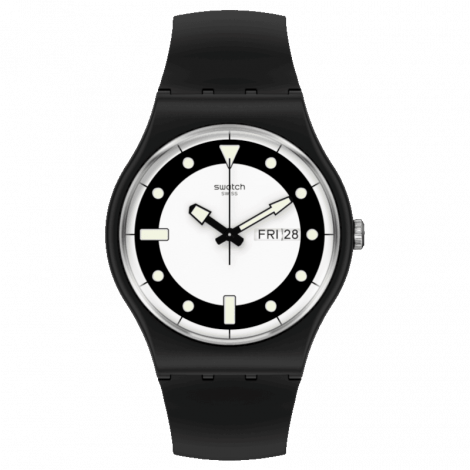 Szwajcarski modowy zegarek męski SWATCH Bla_Div SO32B705