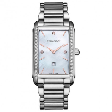 Szwajcarski elegancki zegarek damski AEROWATCH Intuition 31988 AA03 DIA M