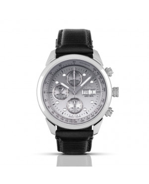 Polski, sportowy zegarek męski BALTICUS Grey Seal Chronograf, szary gradient BALGSGRCH