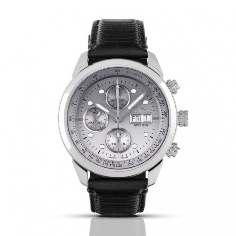 Polski, sportowy zegarek męski BALTICUS Grey Seal Chronograf, szary gradient BALGSGRCH