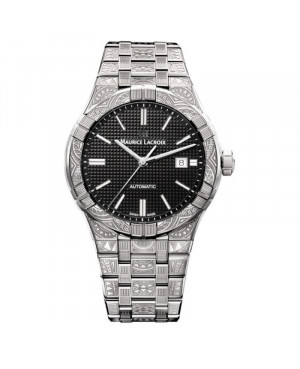 Szwajcarski elegancki zegarek męski MAURICE LACROIX Aikon Automatic Urban Tribe AI6008-SS009-330-1