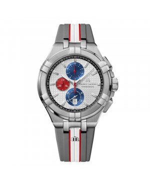 Szwajcarski sportowy zegarek męski MAURICE LACROIX Aikon Chronograph Special Edition Mahindra Racing AI1018-TT031-130-2