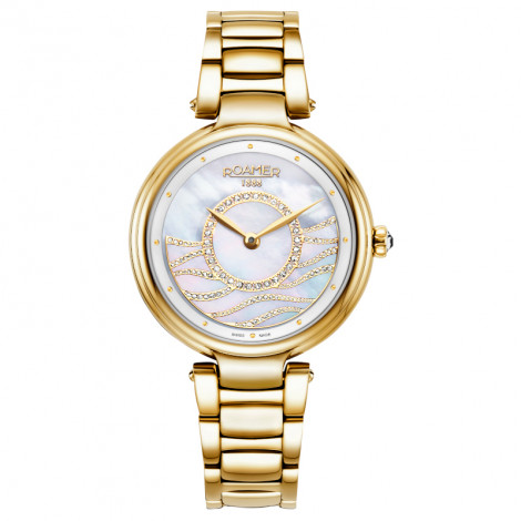 Szwajcarski elegancki zegarek damski ROAMER LADY MERMAID 600857 48 15 50 (600857481550)