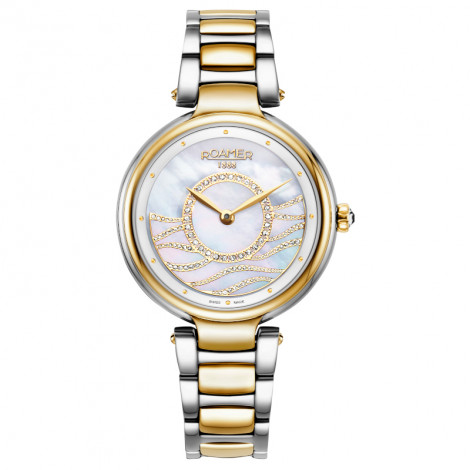 Szwajcarski elegancki zegarek damski ROAMER LADY MERMAID 600857 47 15 50 (600857471550)