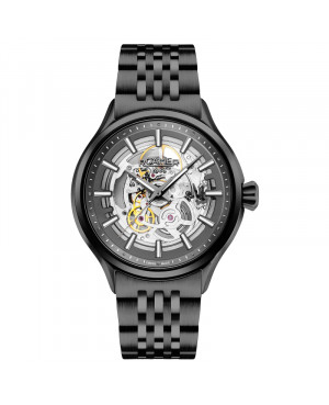 Szwajcarski elegancki zegarek męski ROAMER COMPETENCE SKELETON III 101663 40 55 10N (101663405510N)