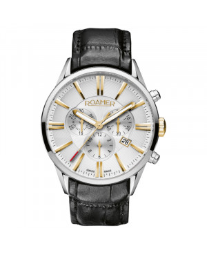 Szwajcarski elegancki zegarek męski ROAMER SUPERIOR CHRONO 508837 47 15 05