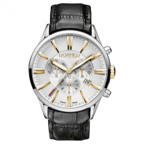 Szwajcarski elegancki zegarek męski ROAMER SUPERIOR CHRONO 508837 47 15 05