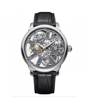 Szwajcarski elegancki zegarek męski MAURICE LACROIX Masterpiece Skeleton MP7228-SS001-003-1