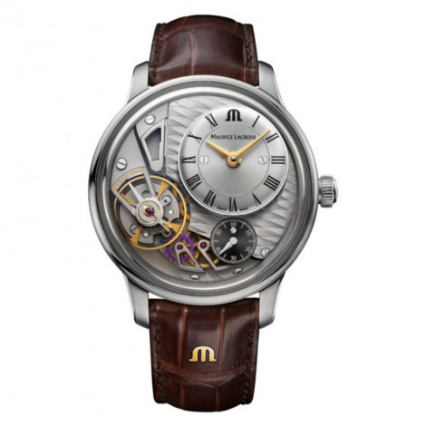 Szwajcarski elegancki zegarek męski MAURICE LACROIX Masterpiece Gravity MP6118-SS001-115-1