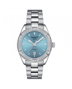 Szwajcarski elegancki zegarek damski TISSOT PR 100 Lady Sport Chic T101.910.11.351.00