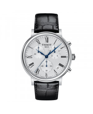 Szwajcarski klasyczny zegarek męski TISSOT T122.417.16.033.00 Carson Premium Chronograph