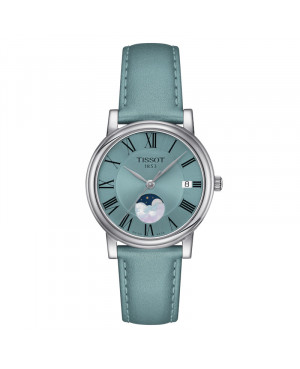 Szwajcarski elegancki zegarek damski TISSOT Carson Premium Lady Moonphase T122.223.16.353.00