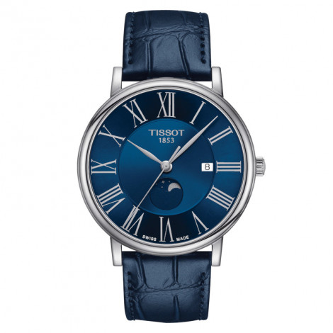 Szwajcarski klasyczny zegarek damski TISSOT Carson Premium Gent Moonphase T122.423.16.043.00